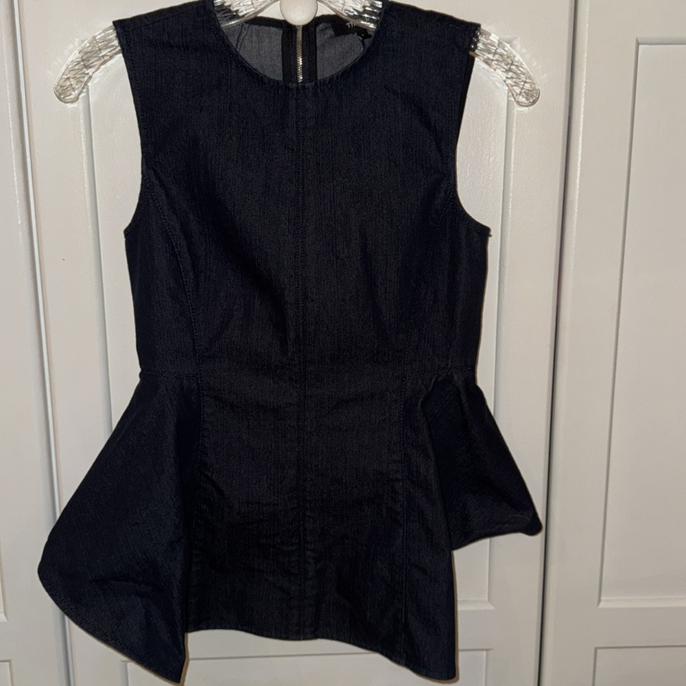 Theory Kalsing D Peplum Top Sz P (00-0) - Picture 5 of 8